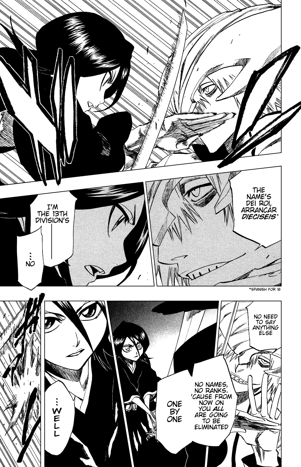 Bleach manga, chapter 201, page 15 of 23