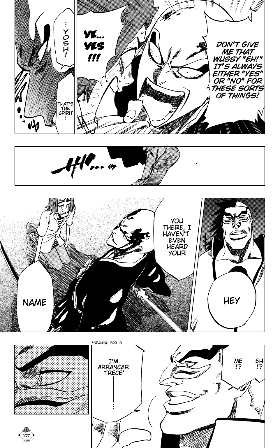 Bleach manga, chapter 202, page 17 of 20