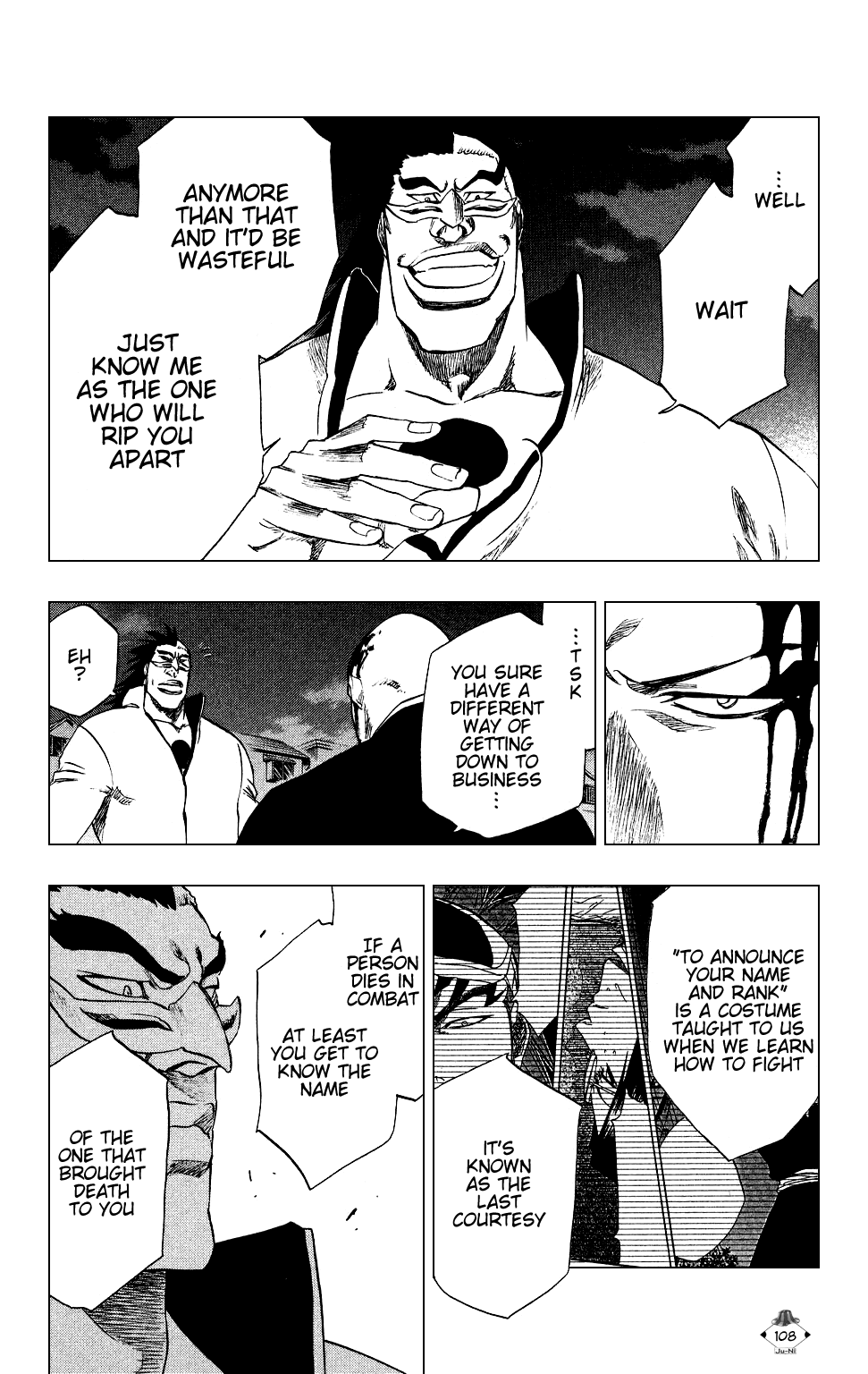 Bleach manga, chapter 202, page 18 of 20