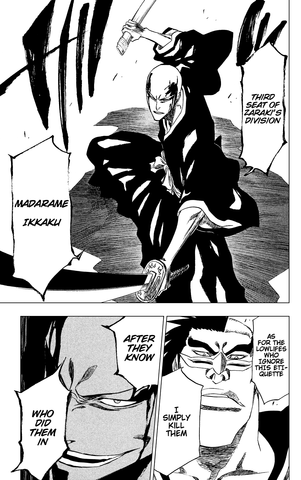 Bleach manga, chapter 202, page 19 of 20