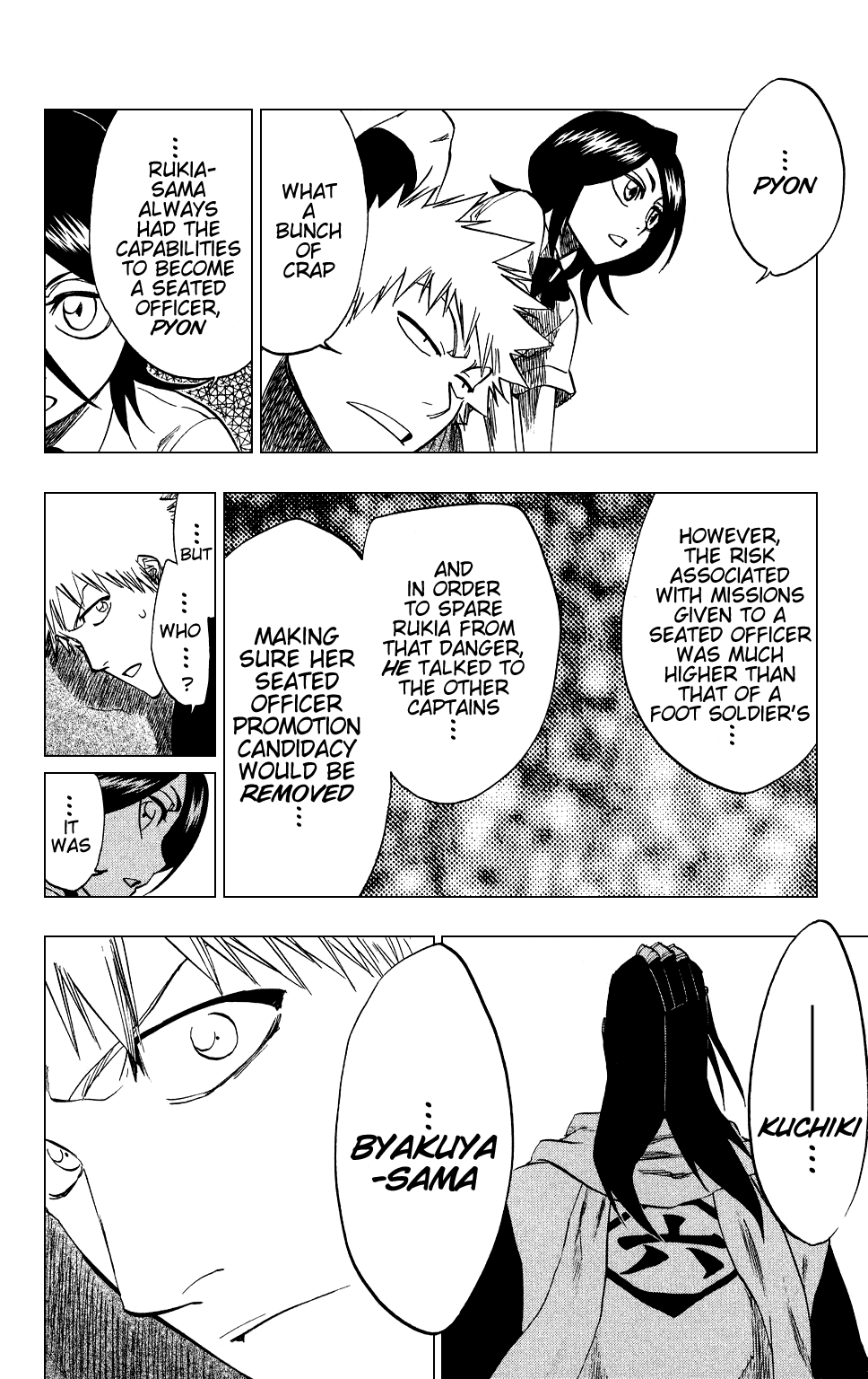 Bleach manga, chapter 202, page 4 of 20
