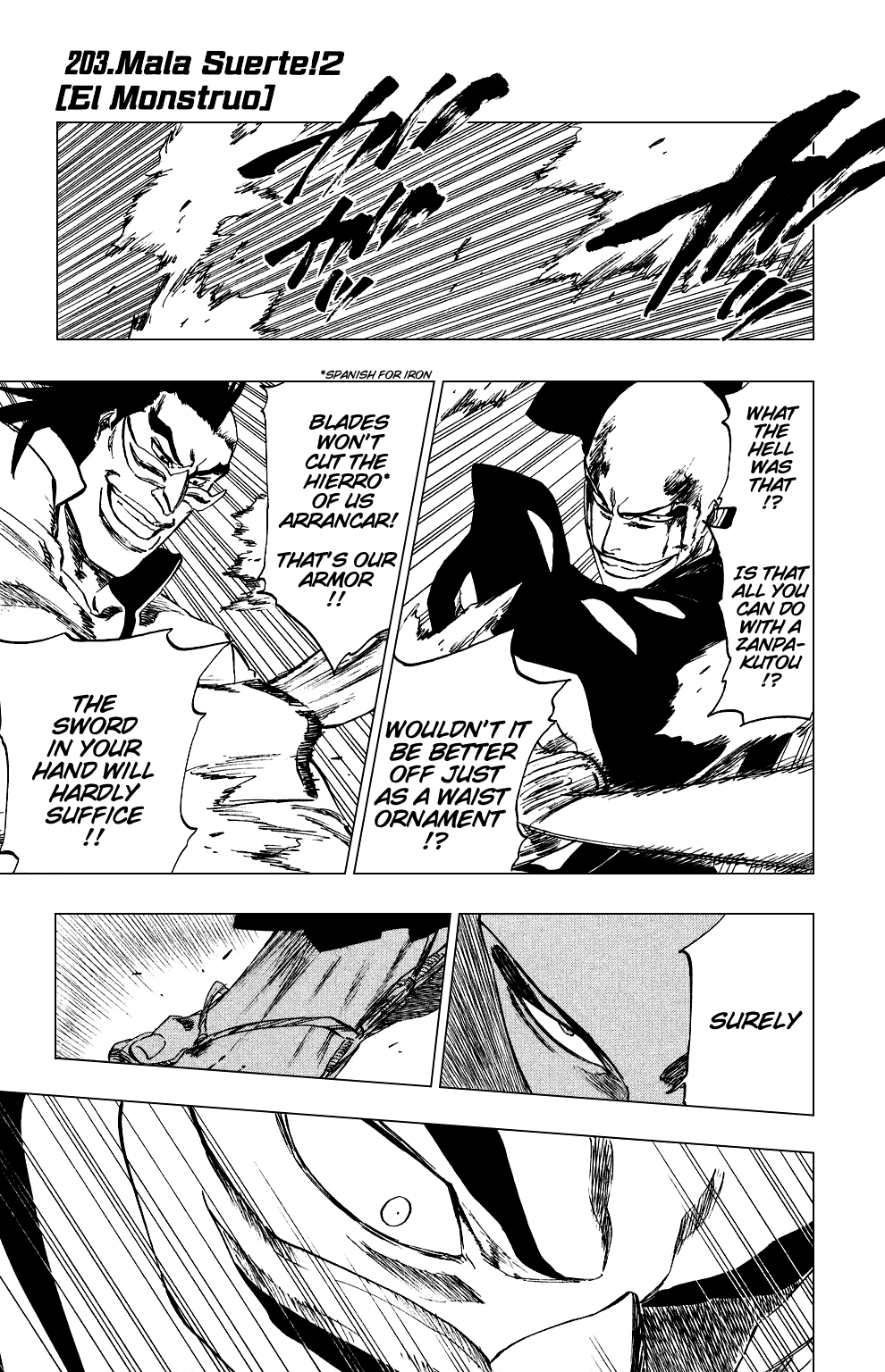 Bleach manga, chapter 203, page 1 of 21