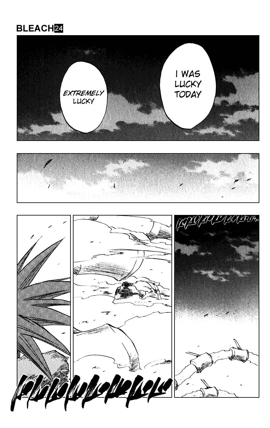 Bleach manga, chapter 206, page 25 of 27