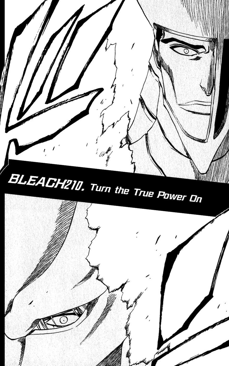 Bleach manga, chapter 210, page 2 of 18