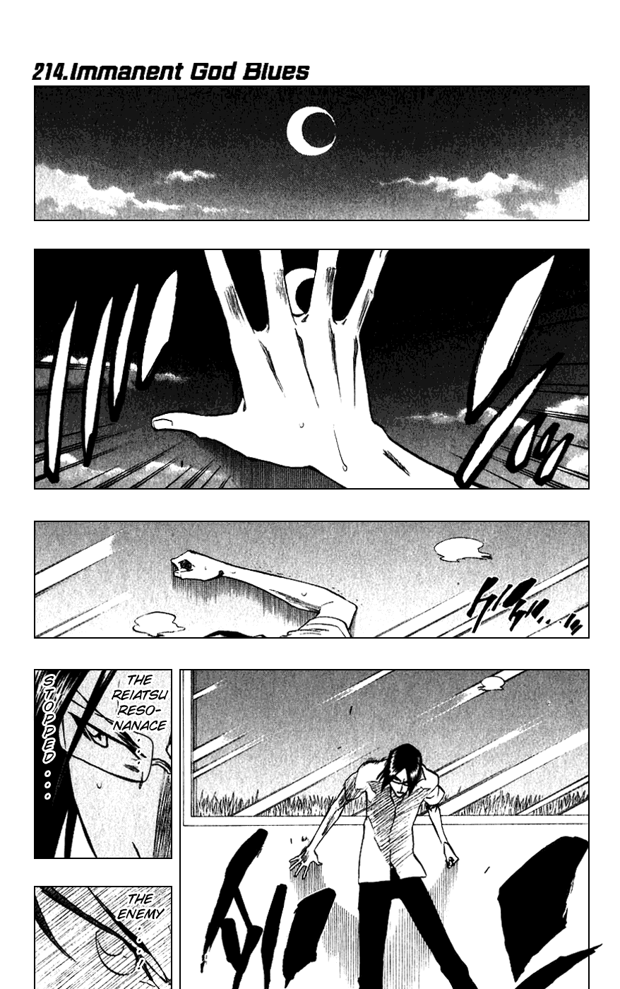 Bleach Chapter 214 page 1 - Chapter 214: Immanent God Blues