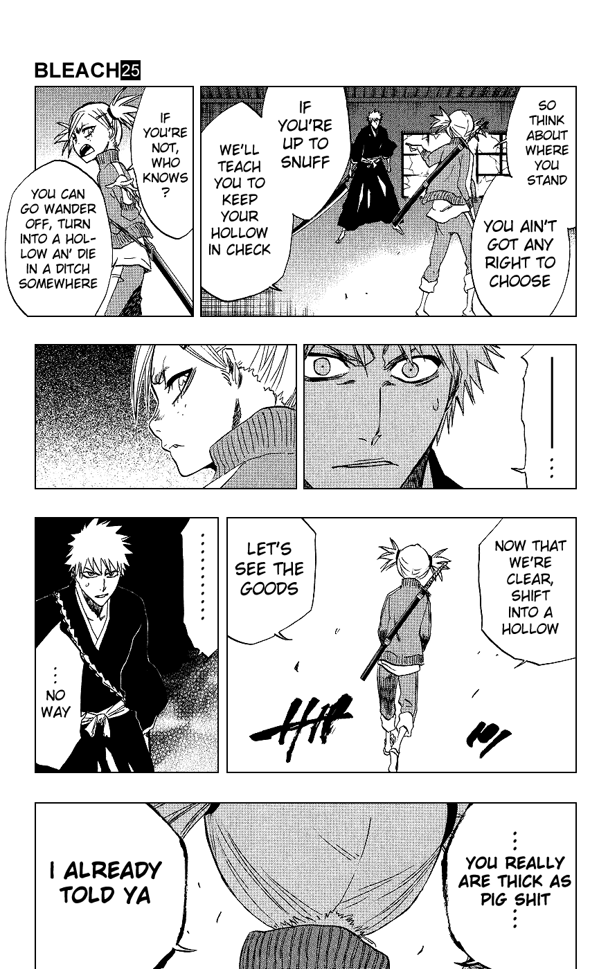 Bleach manga, chapter 215, page 25 of 28