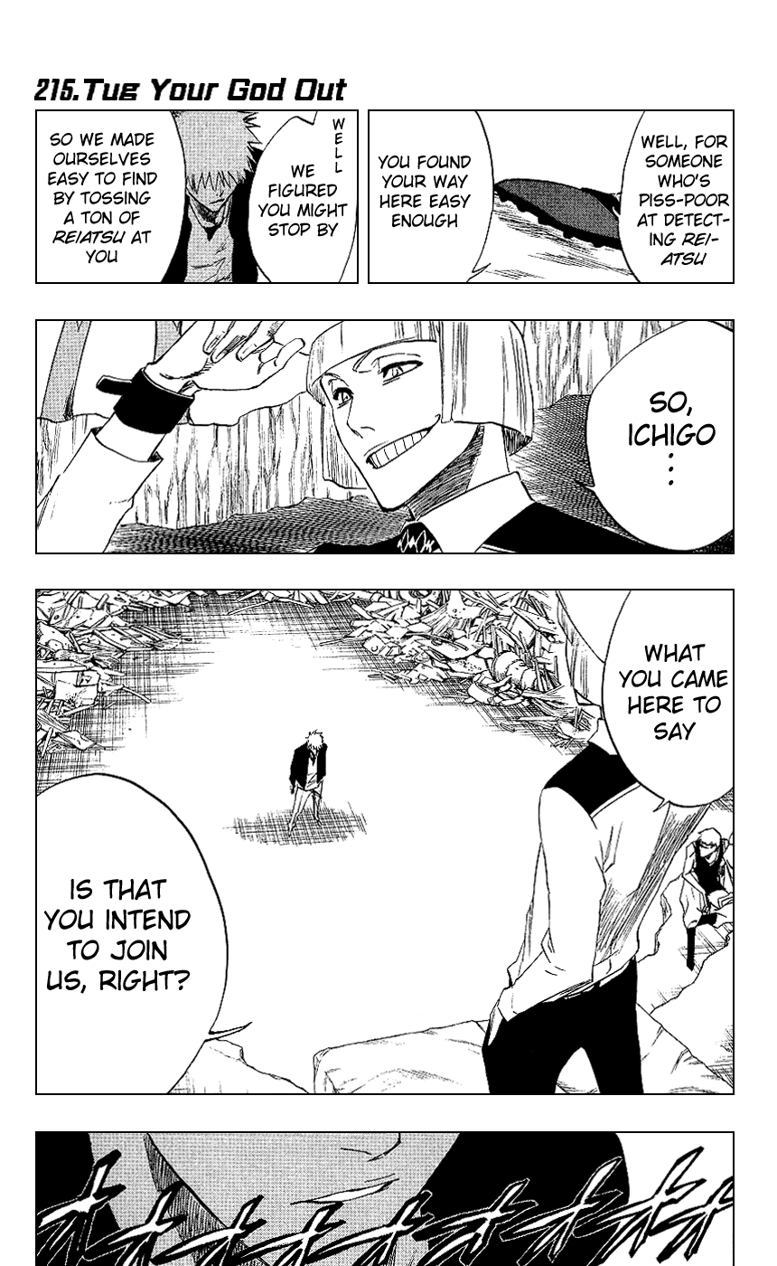Bleach manga, chapter 215, page 9 of 28