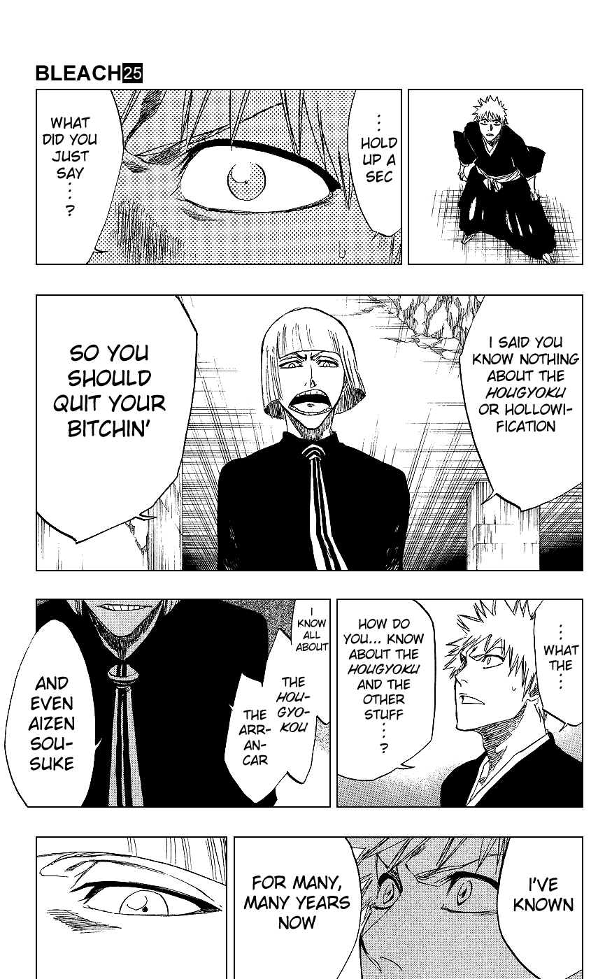 Bleach manga, chapter 217, page 13 of 19