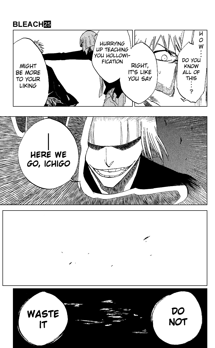 Bleach manga, chapter 217, page 15 of 19