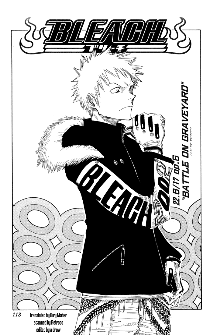 Bleach Chapter 22 page 6 - Chapter 22: 6/17 op. 6 A Battle in the Graveyard