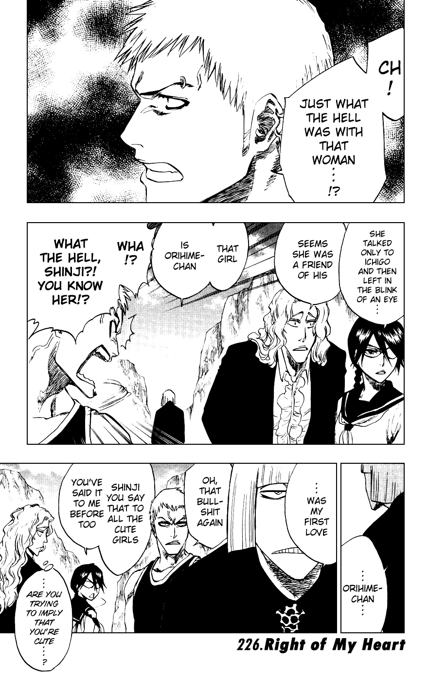 Bleach Chapter 226 page 1 - Chapter 226: Right of My Heart