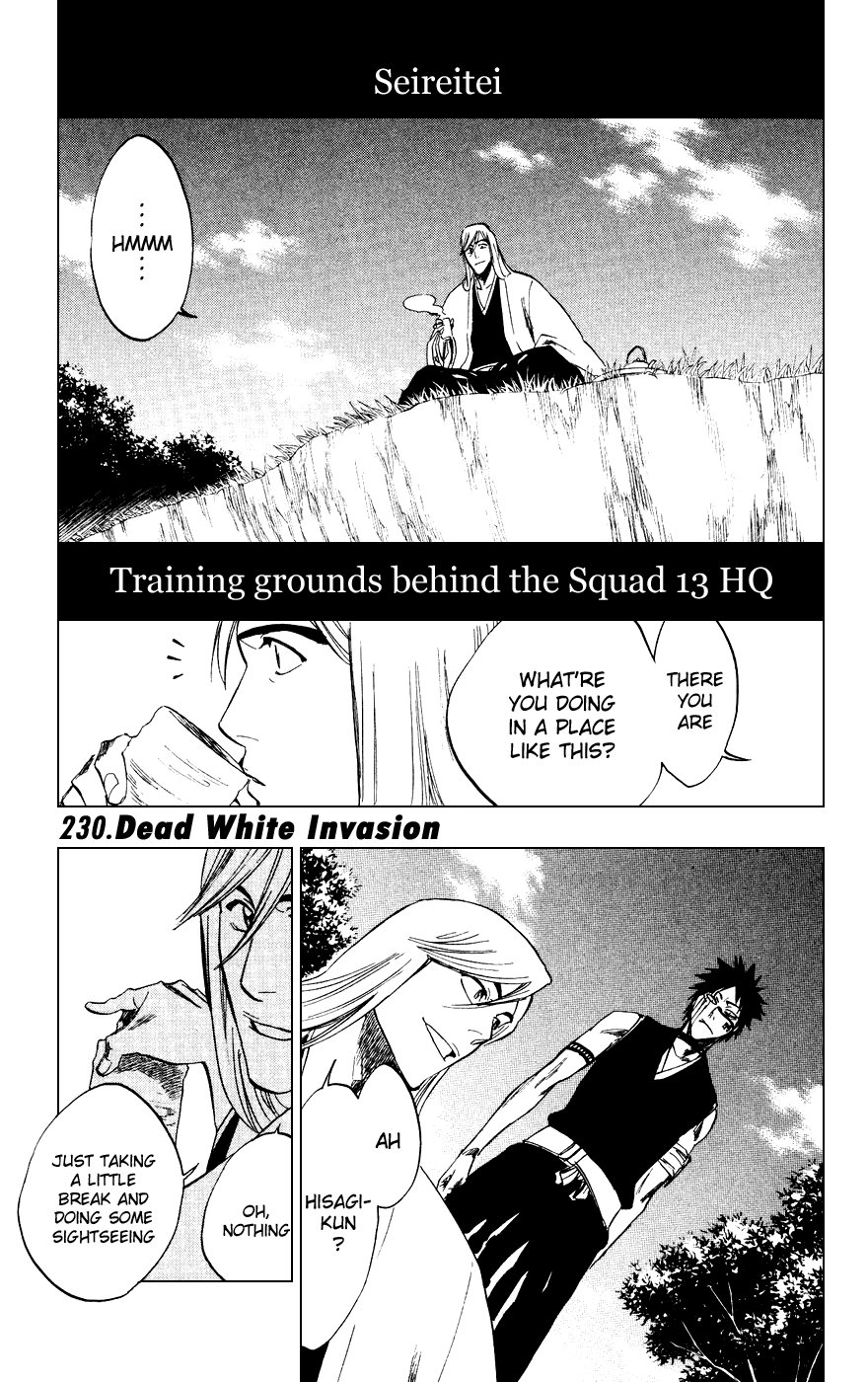 Bleach Chapter 230 page 1 - Chapter 230: Dead White Invasion