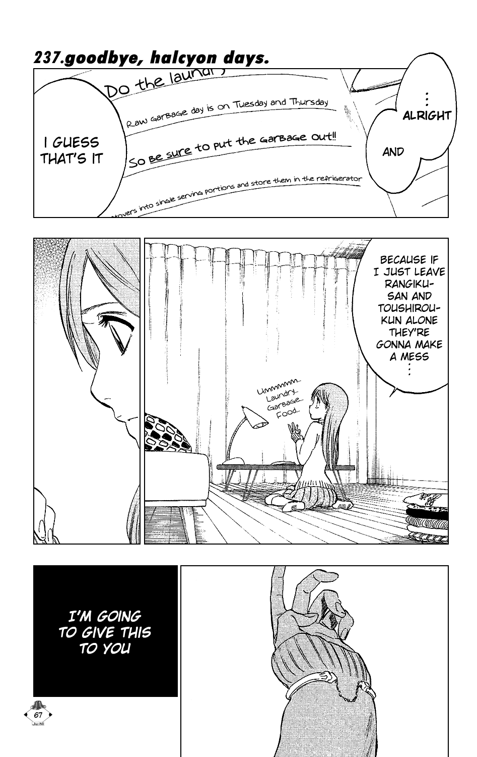 Bleach Chapter 237 page 1 - Chapter 237: Goodbye, Halcyon Days.