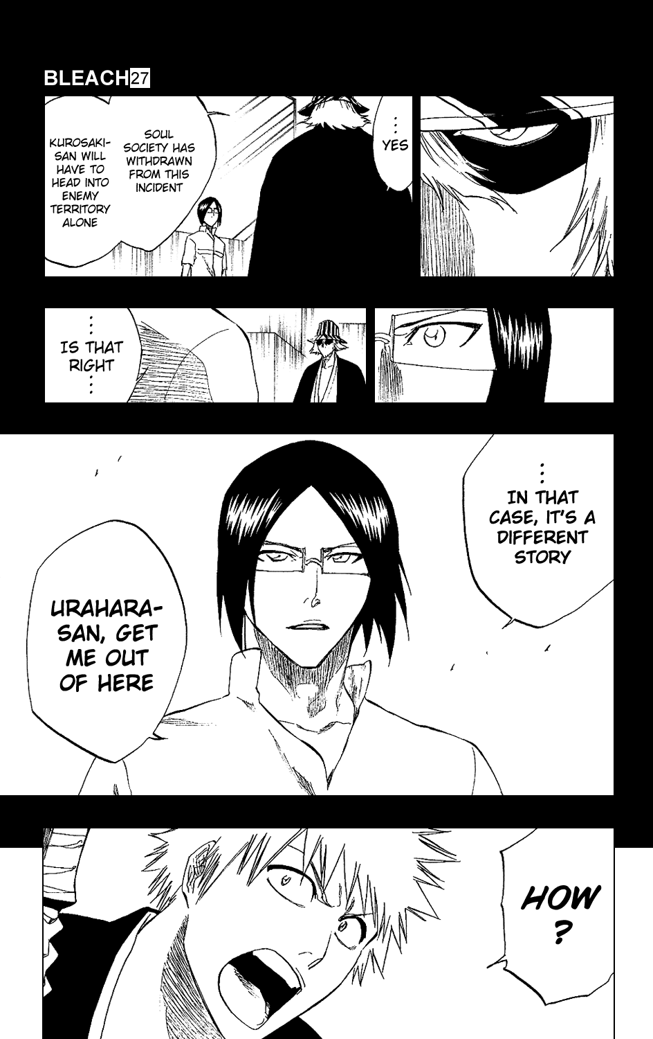 Bleach manga, chapter 241, page 7 of 19