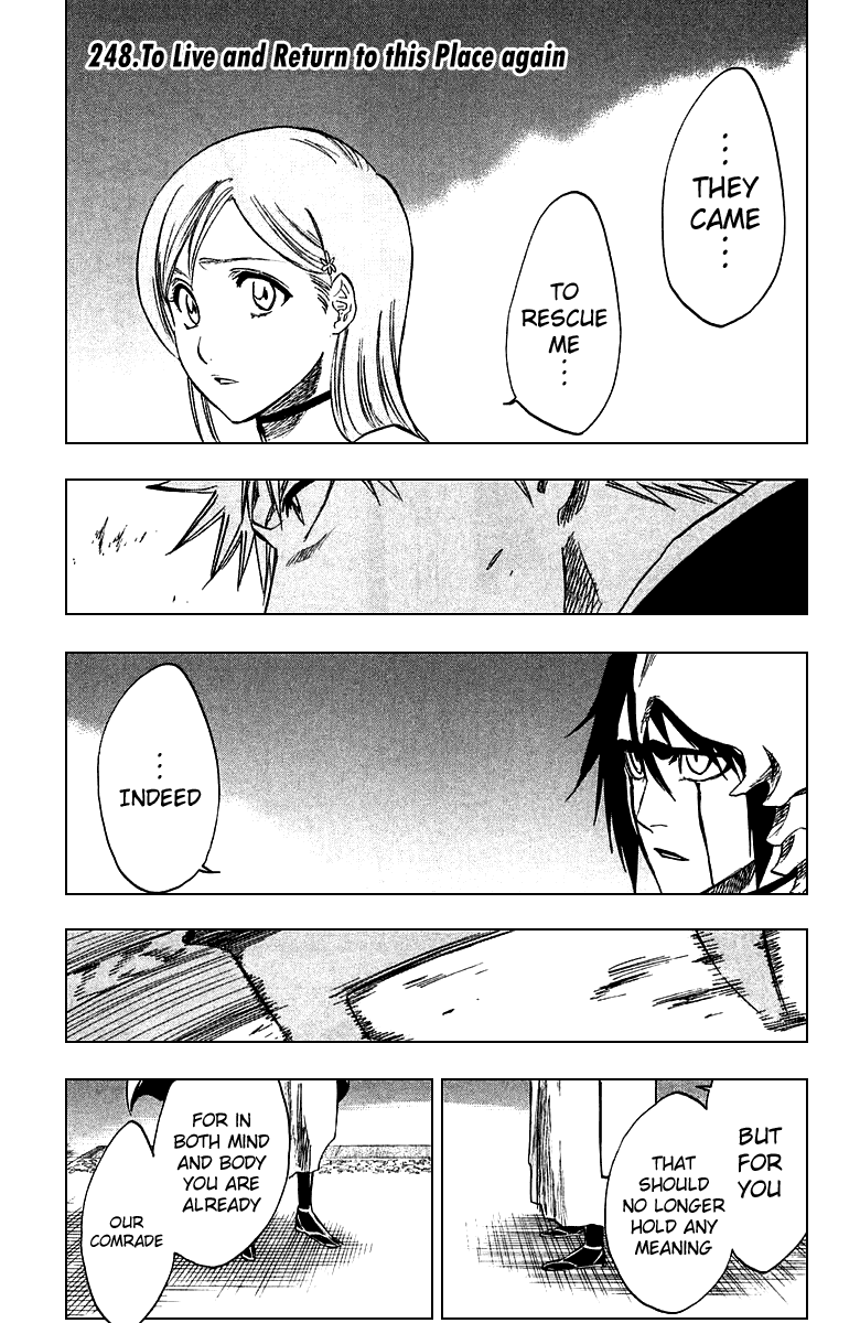 Bleach manga, chapter 248, page 1 of 19