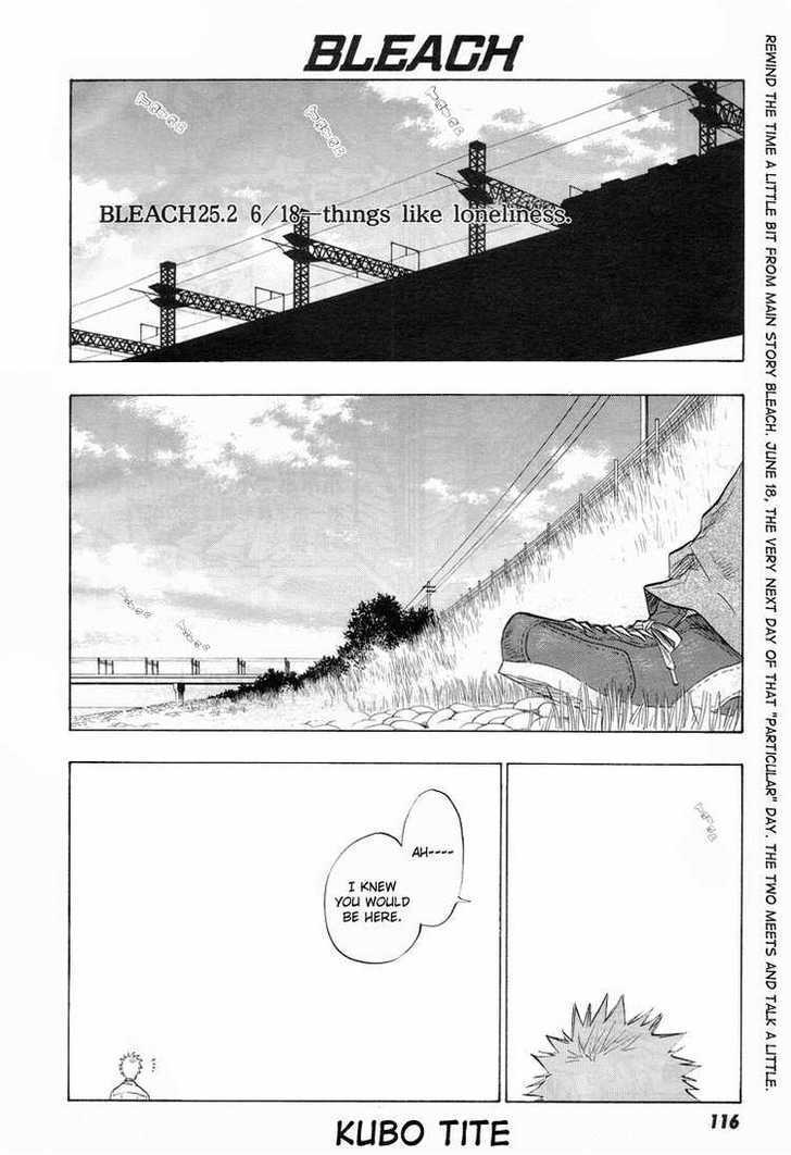 Bleach Chapter 25.2 page 1 - Chapter 25.2 : Things Like Loneliness