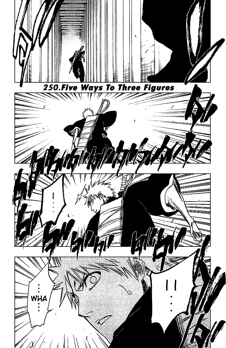 Bleach Chapter 250 page 1 - Chapter 250: Five Ways To Three Figures