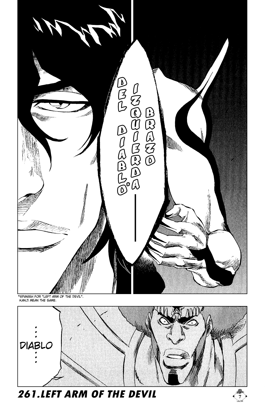 Bleach manga, chapter 261, page 9 of 27