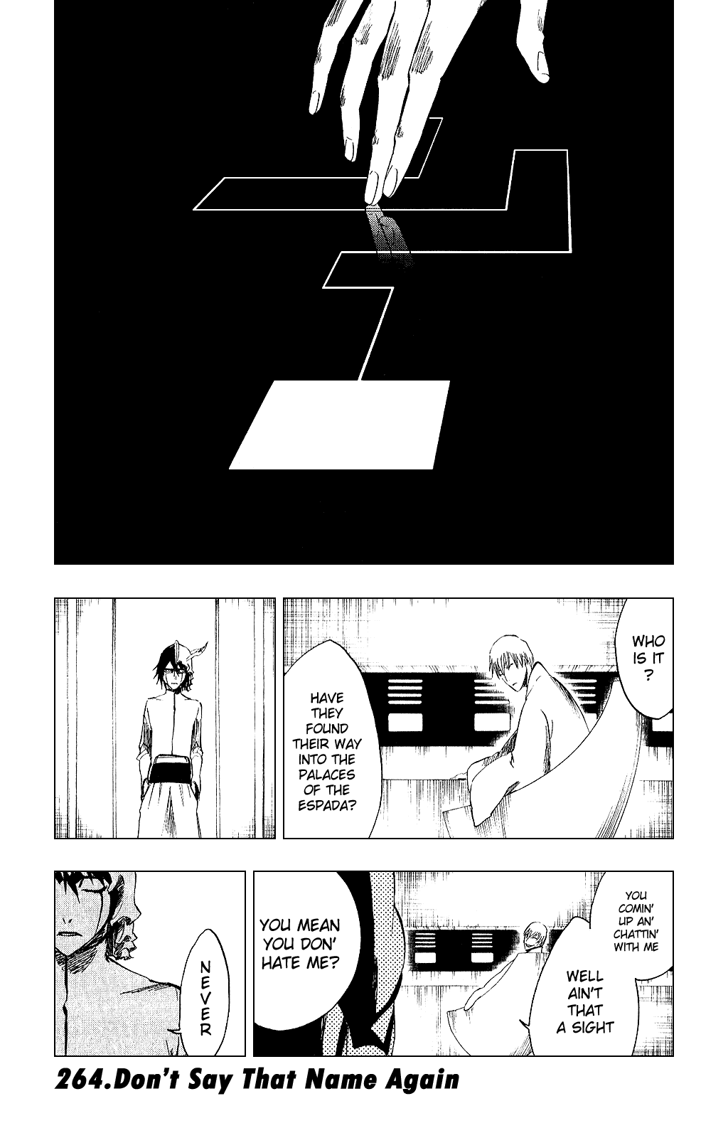 Bleach manga, chapter 264, page 1 of 21