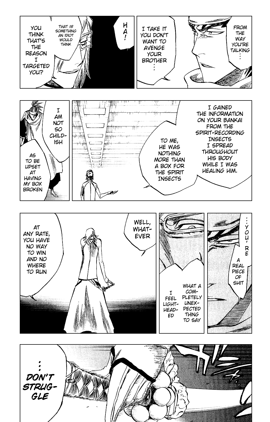 Bleach manga, chapter 265, page 15 of 21
