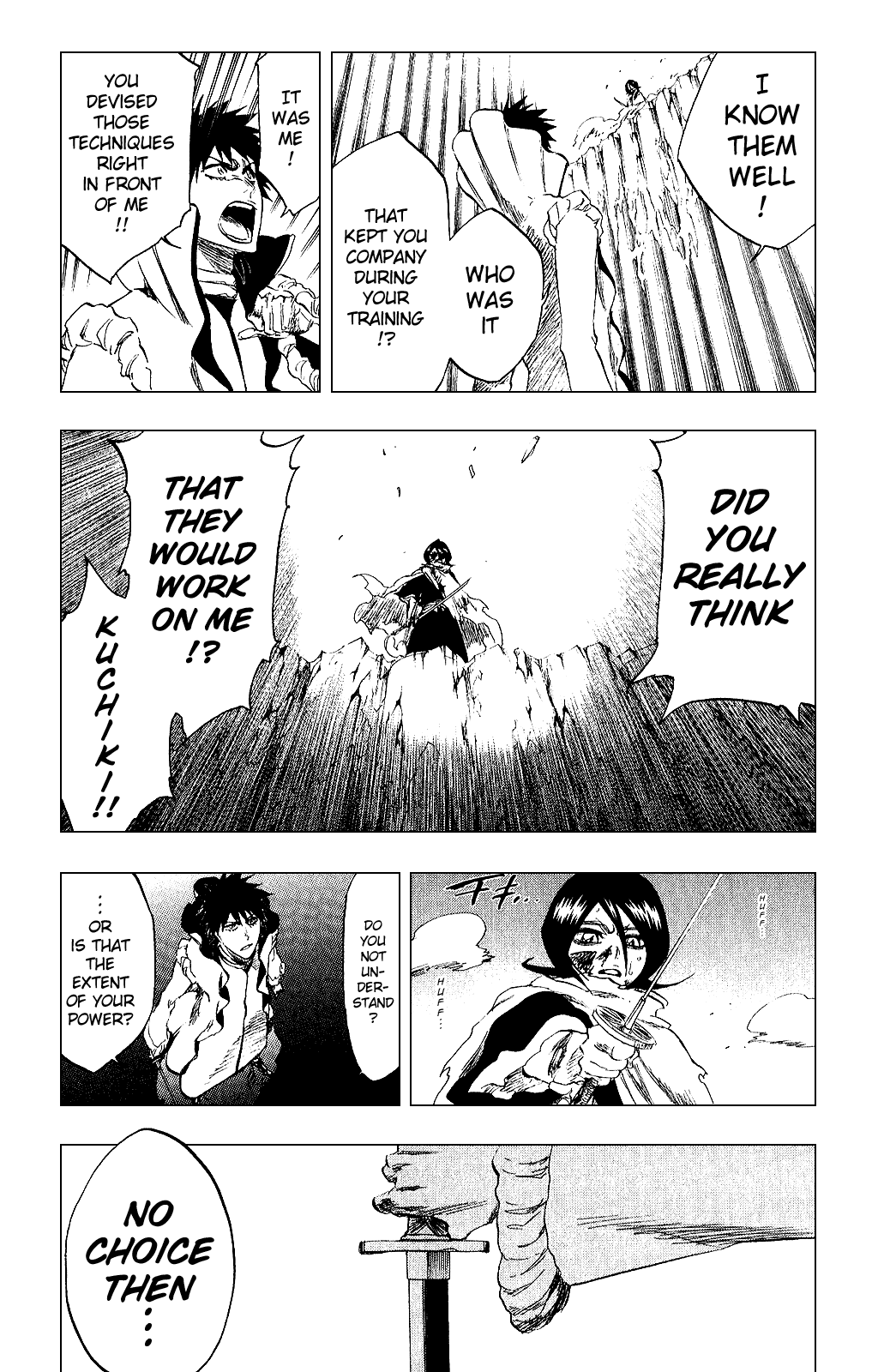 Bleach manga, chapter 265, page 19 of 21