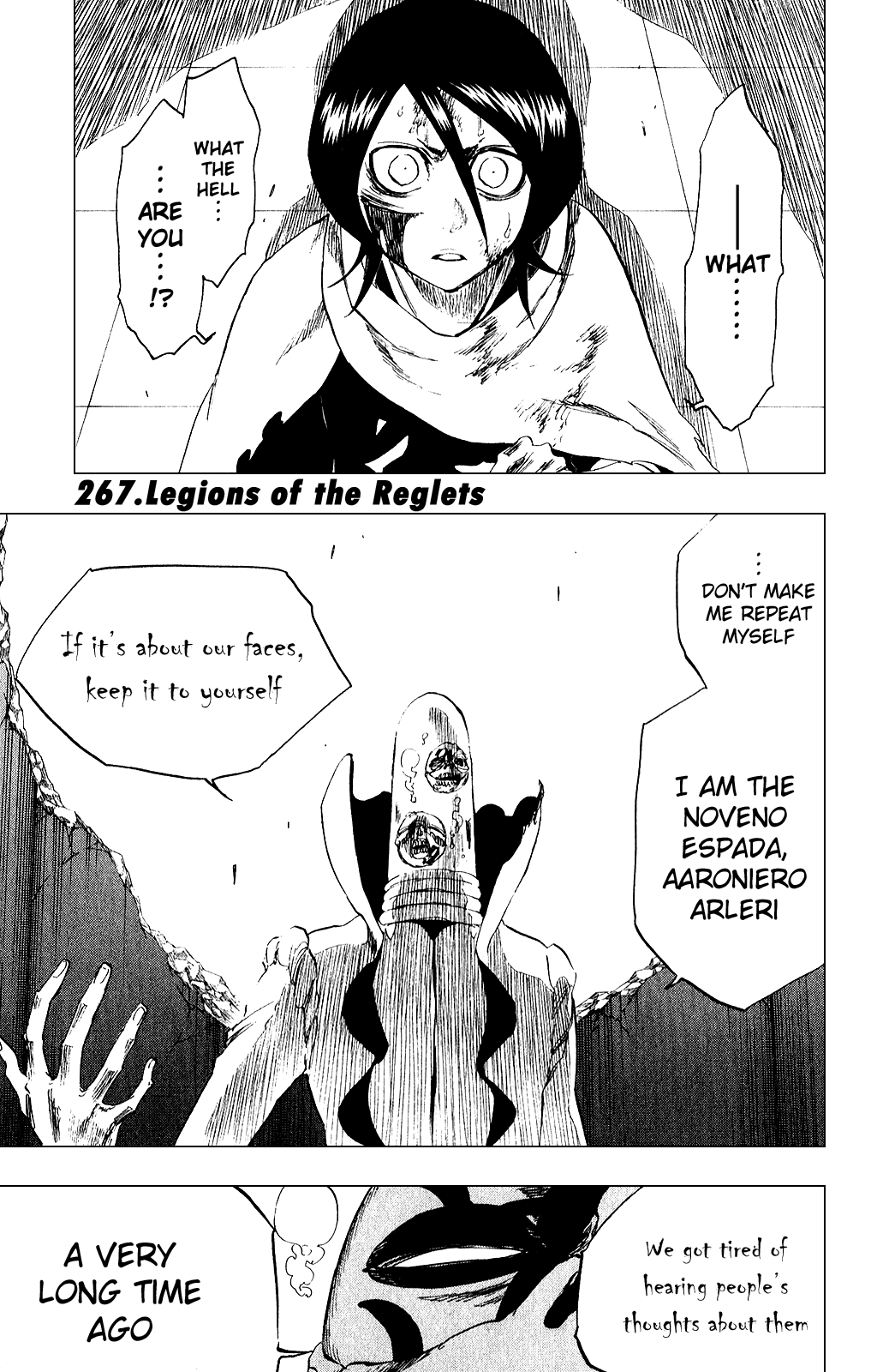 Bleach manga, chapter 267, page 1 of 18