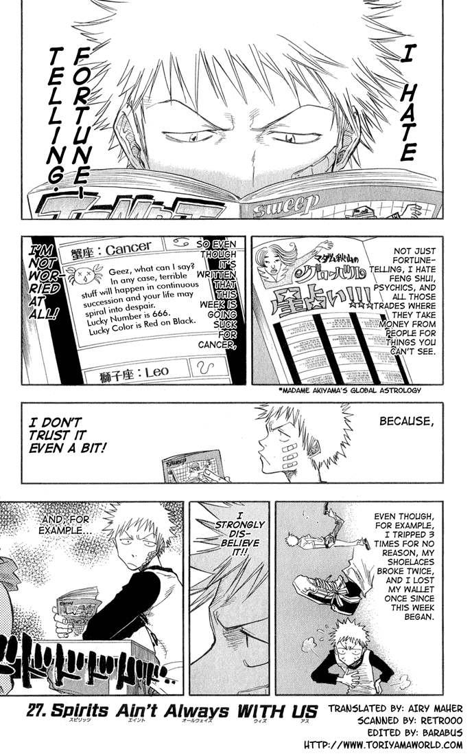 Bleach manga, chapter 27, page 2 of 20