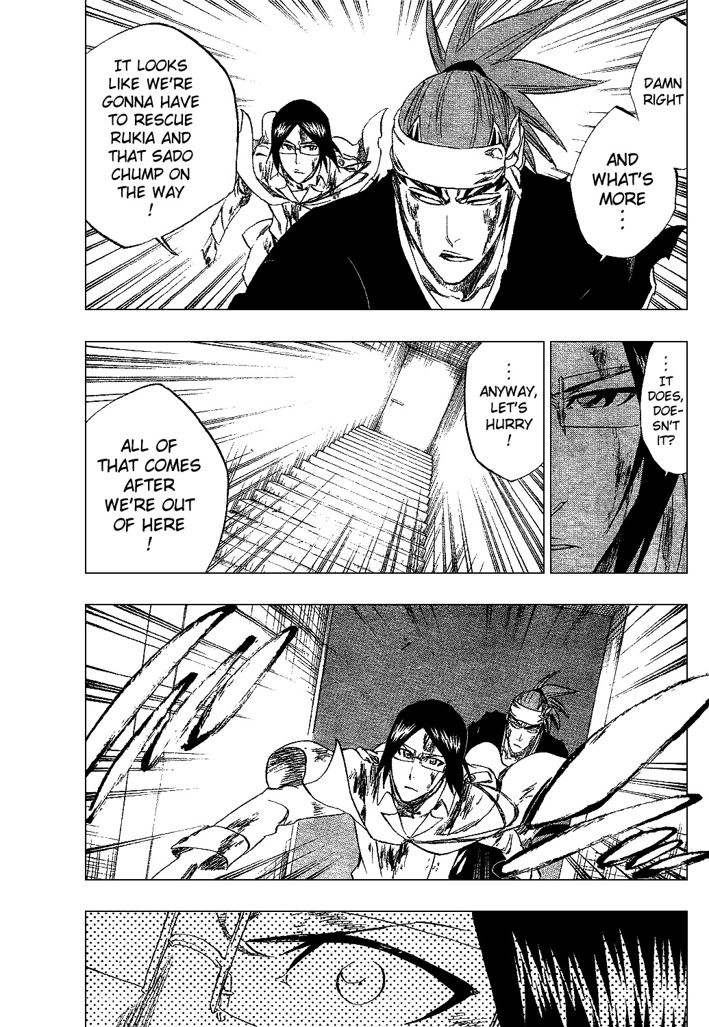Bleach manga, chapter 287, page 17 of 20