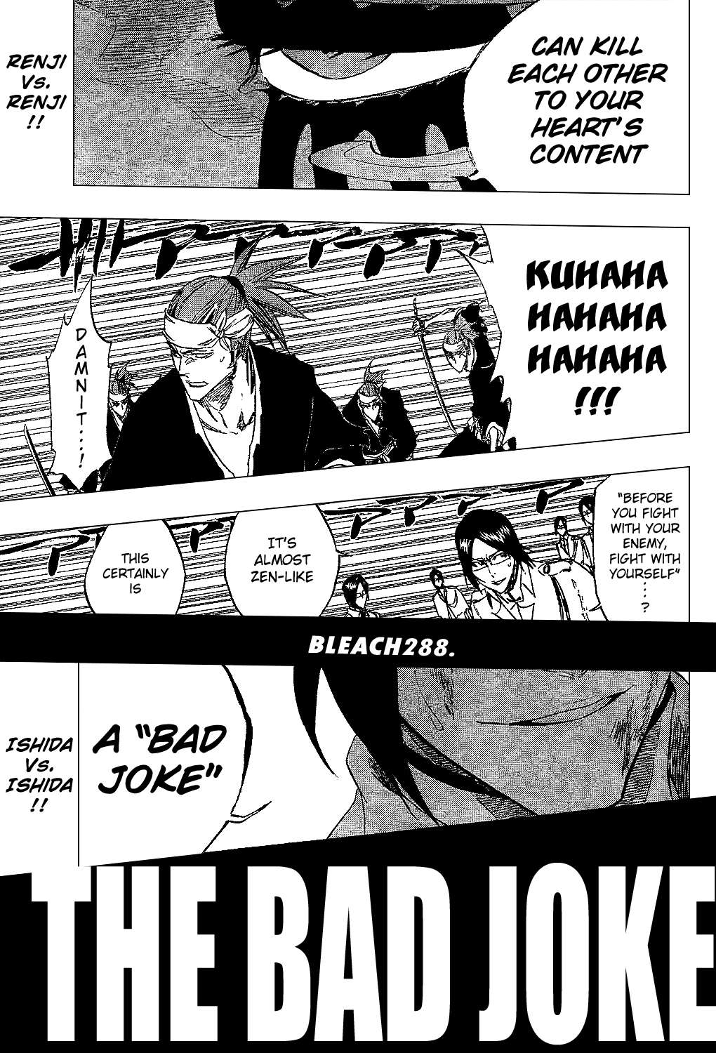 Bleach manga, chapter 288, page 16 of 20
