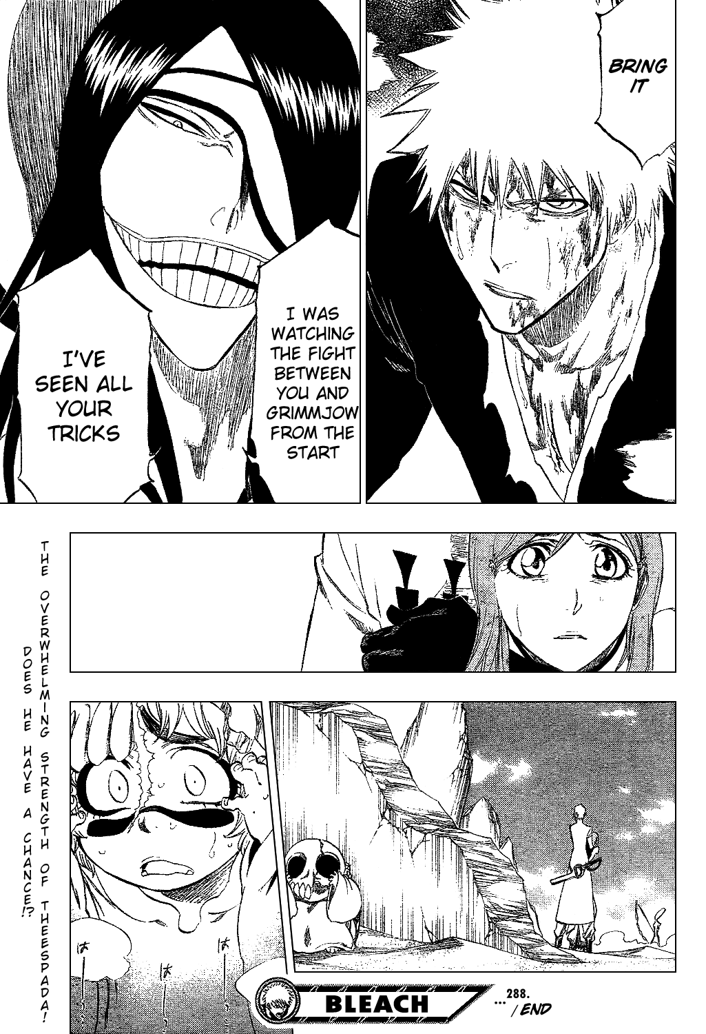 Bleach manga, chapter 288, page 20 of 20