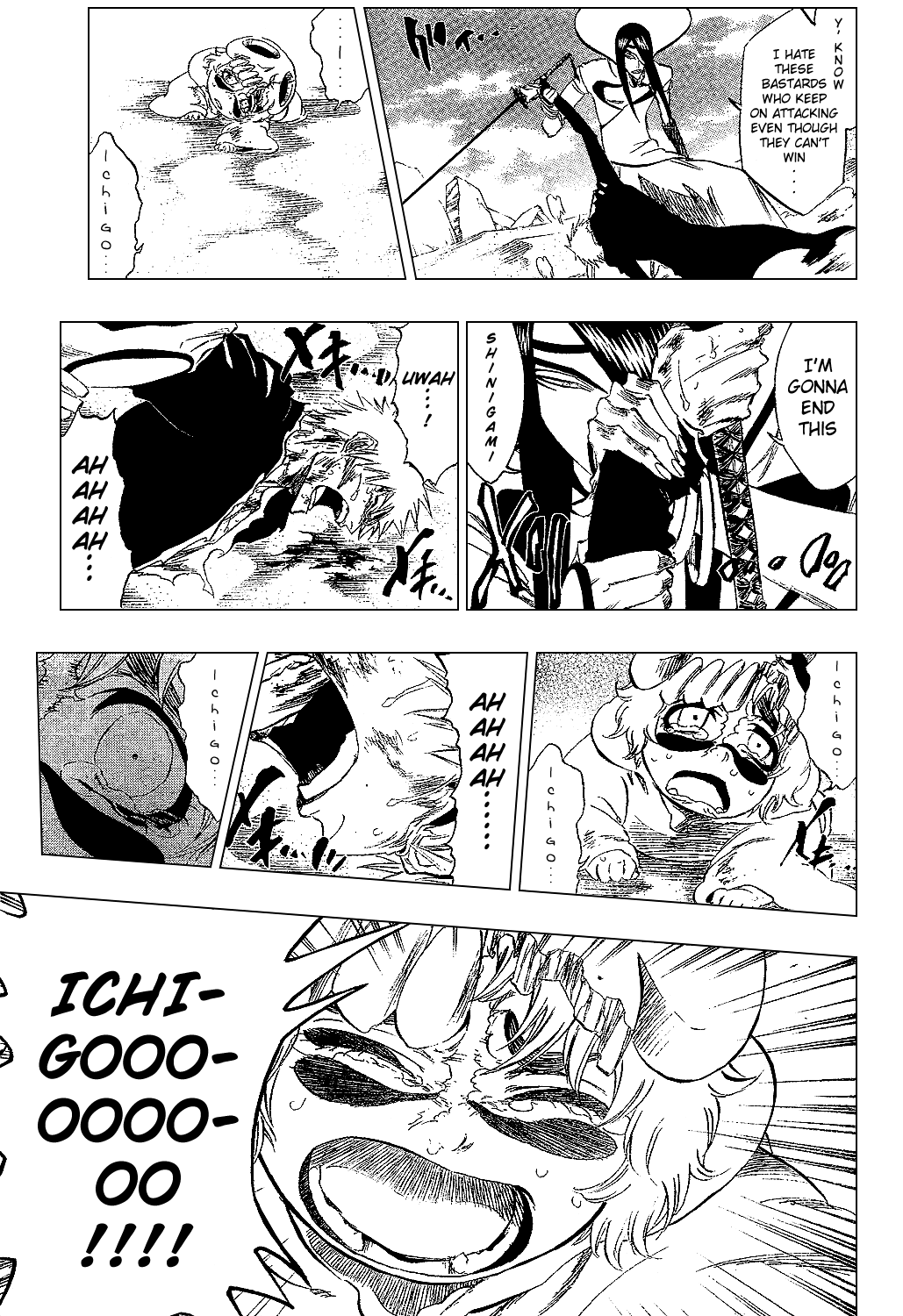 Bleach manga, chapter 290, page 19 of 20