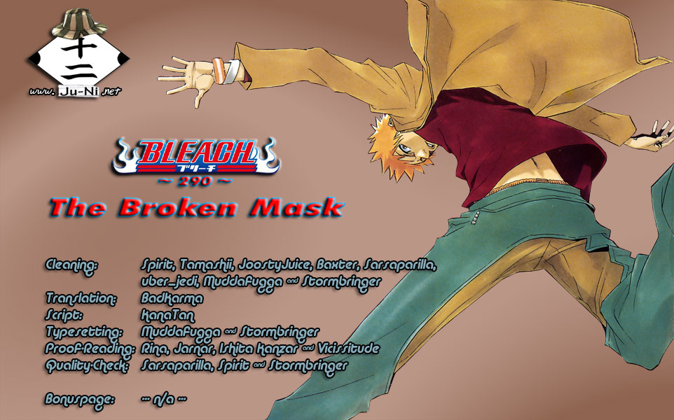 Bleach manga, chapter 290, page 2 of 20