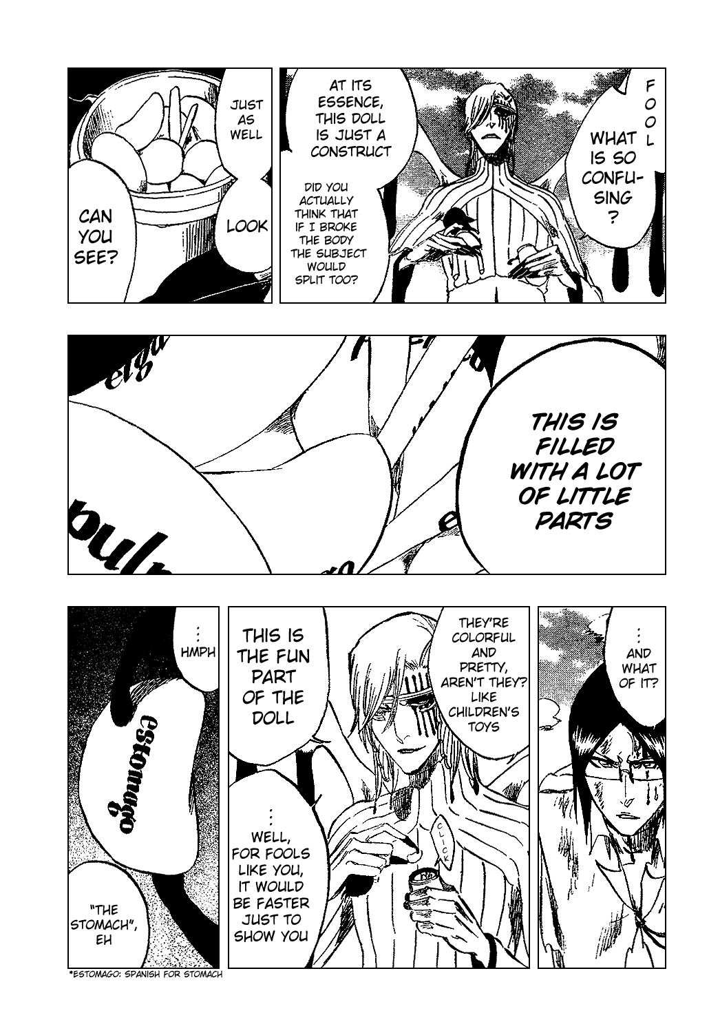 Bleach manga, chapter 293, page 16 of 22