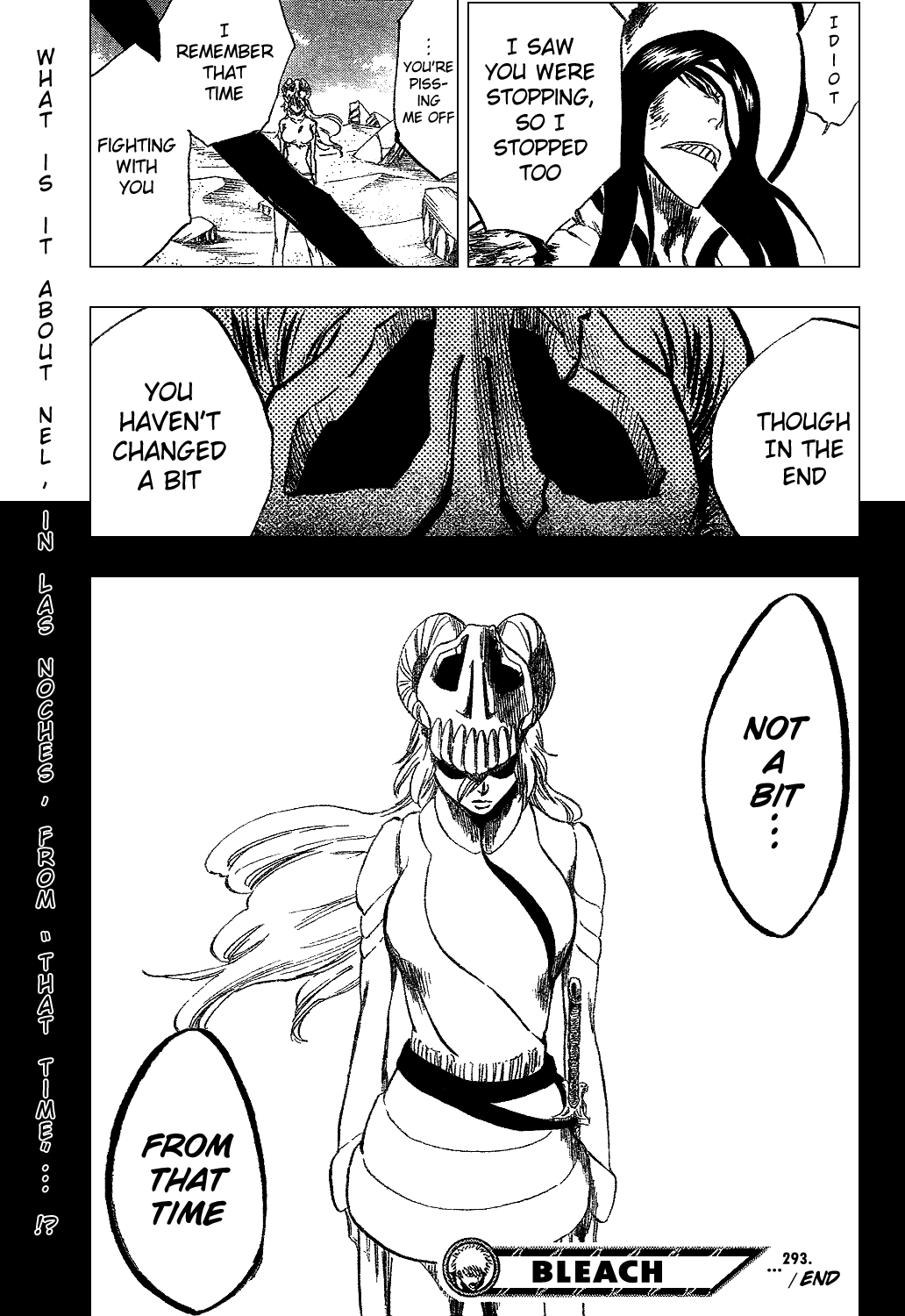 Bleach manga, chapter 293, page 22 of 22