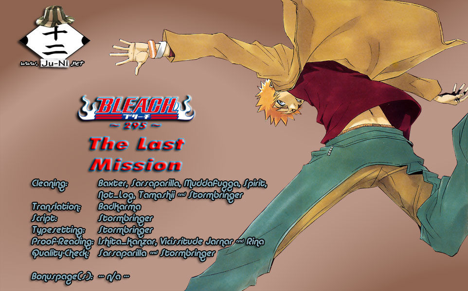 Bleach manga, chapter 295, page 1 of 19