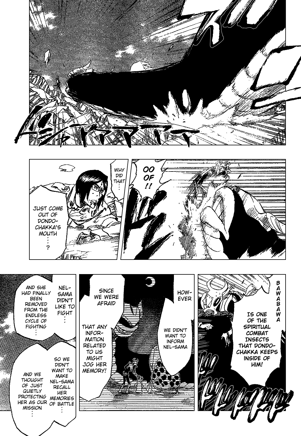 Bleach manga, chapter 295, page 16 of 19