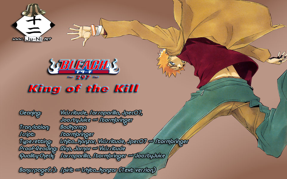 Bleach Chapter 297 page 1 - Chapter 297: King of The Kill
