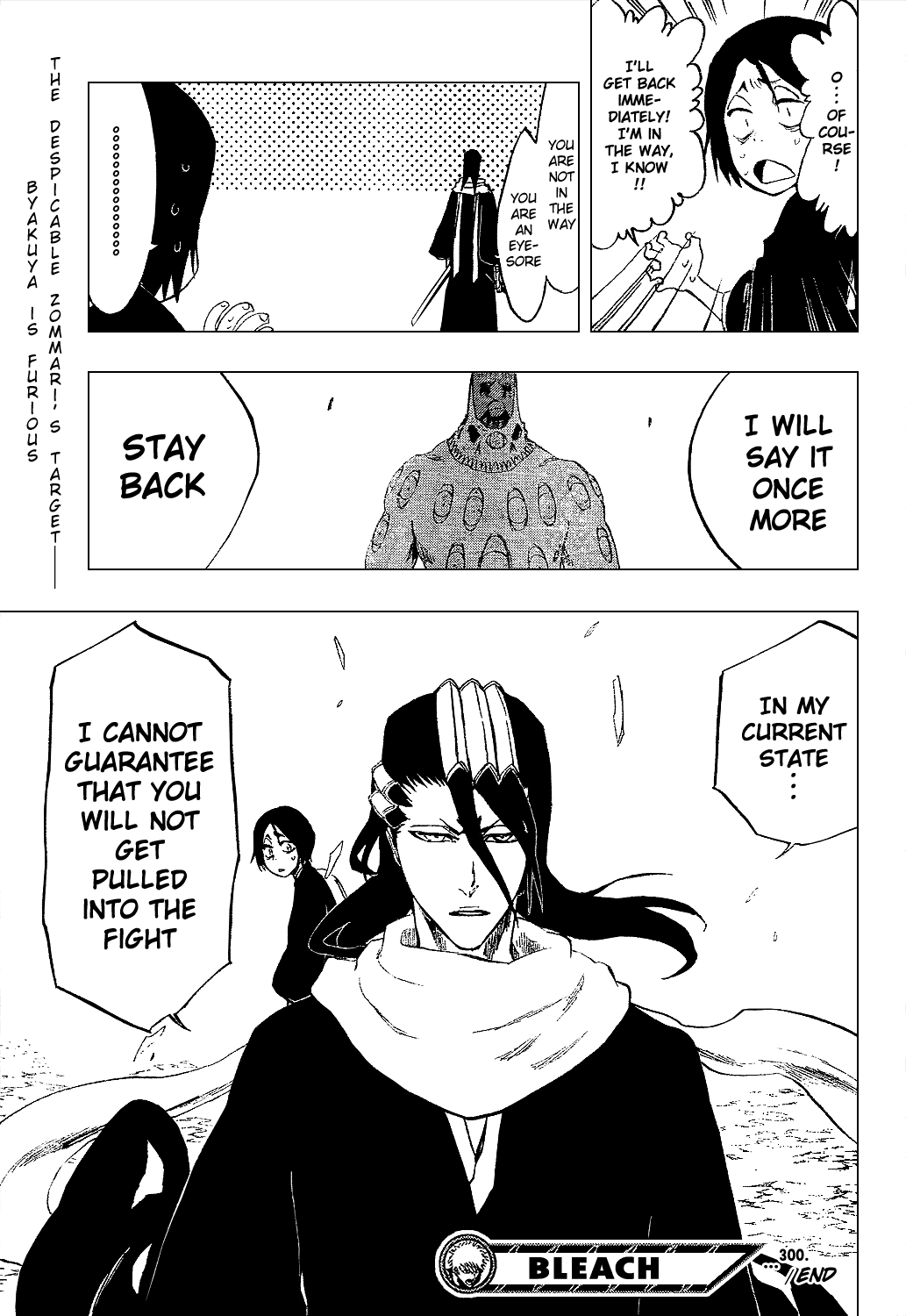 Bleach manga, chapter 300, page 20 of 21