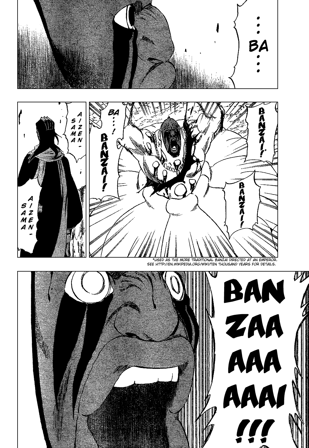 Bleach manga, chapter 302, page 18 of 21