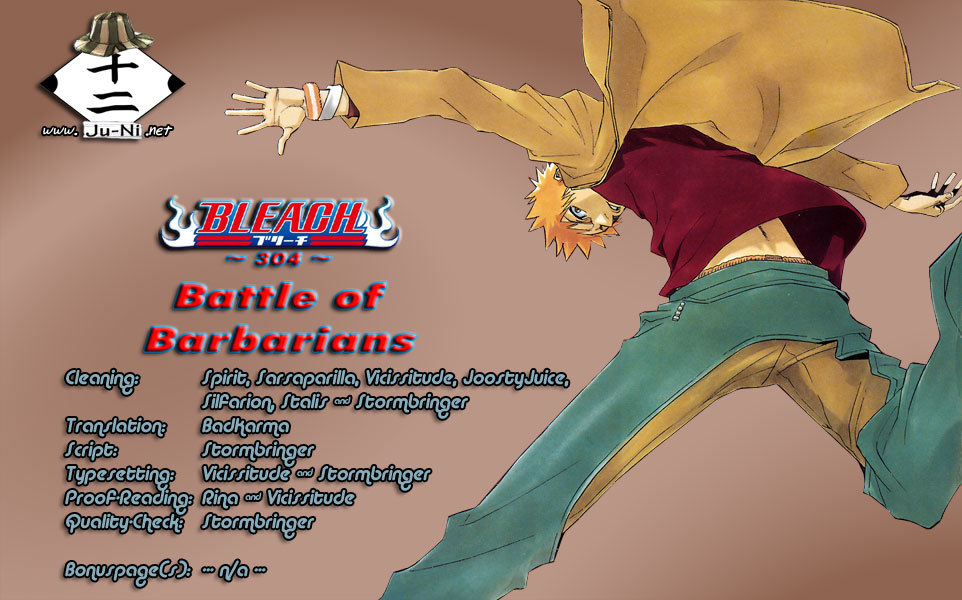 Bleach Chapter 304 page 1 - Chapter 304 : Battle of the Barbarians