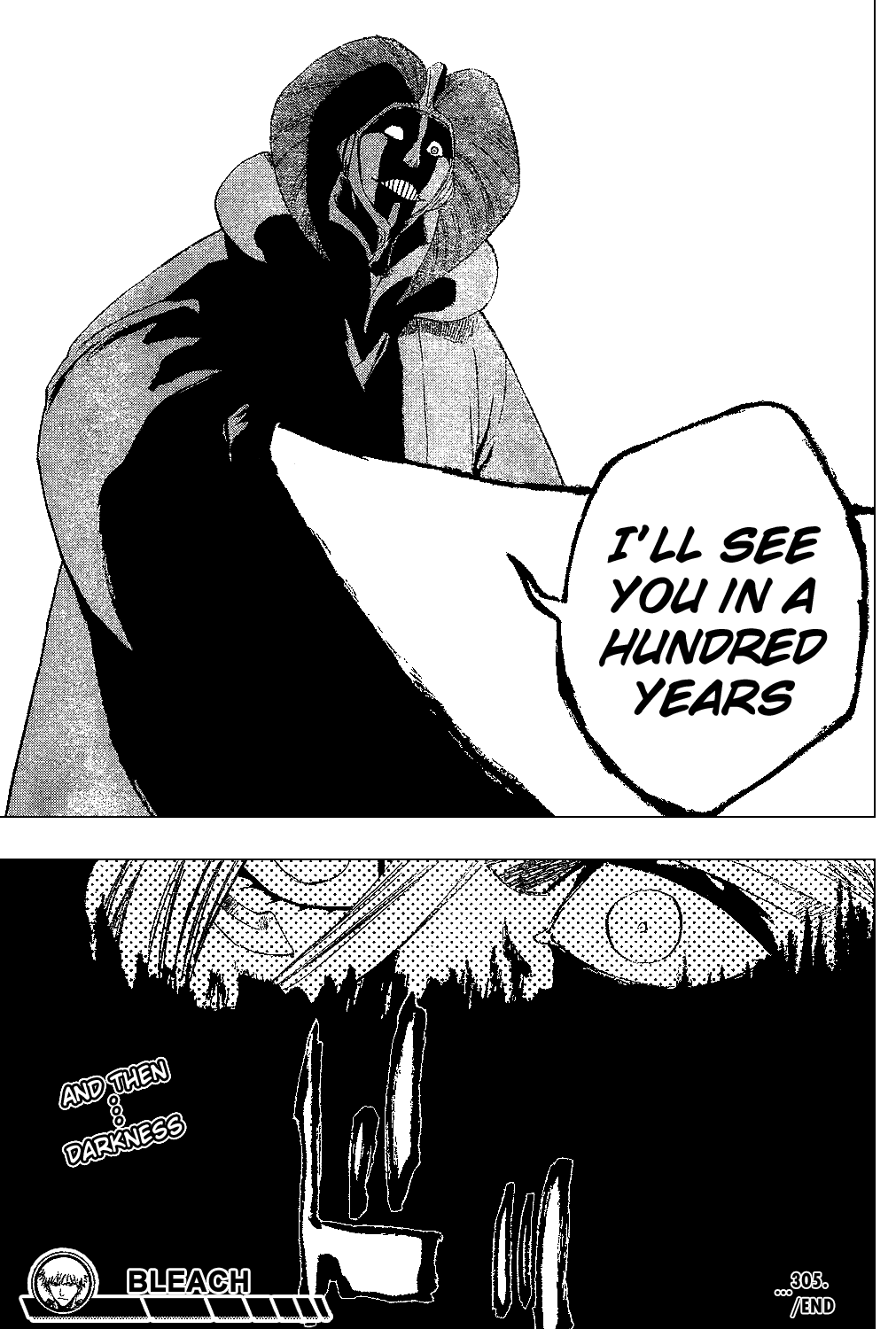 Bleach manga, chapter 305, page 21 of 21