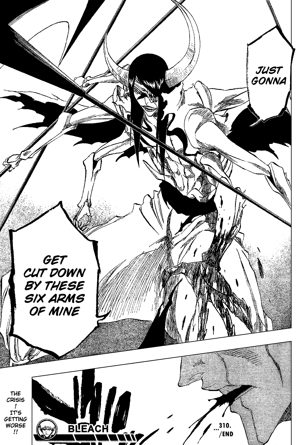 Bleach manga, chapter 310, page 21 of 21