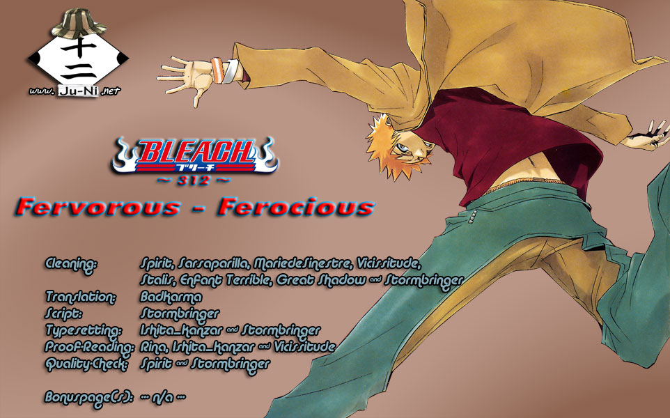 Bleach manga, chapter 312, page 1 of 21