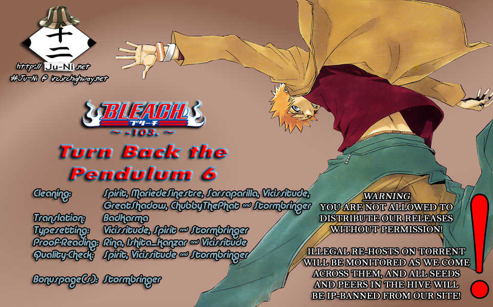 Bleach Chapter 315.6 page 1 - Chapter 315.06: Turn Back the Pendulum 6