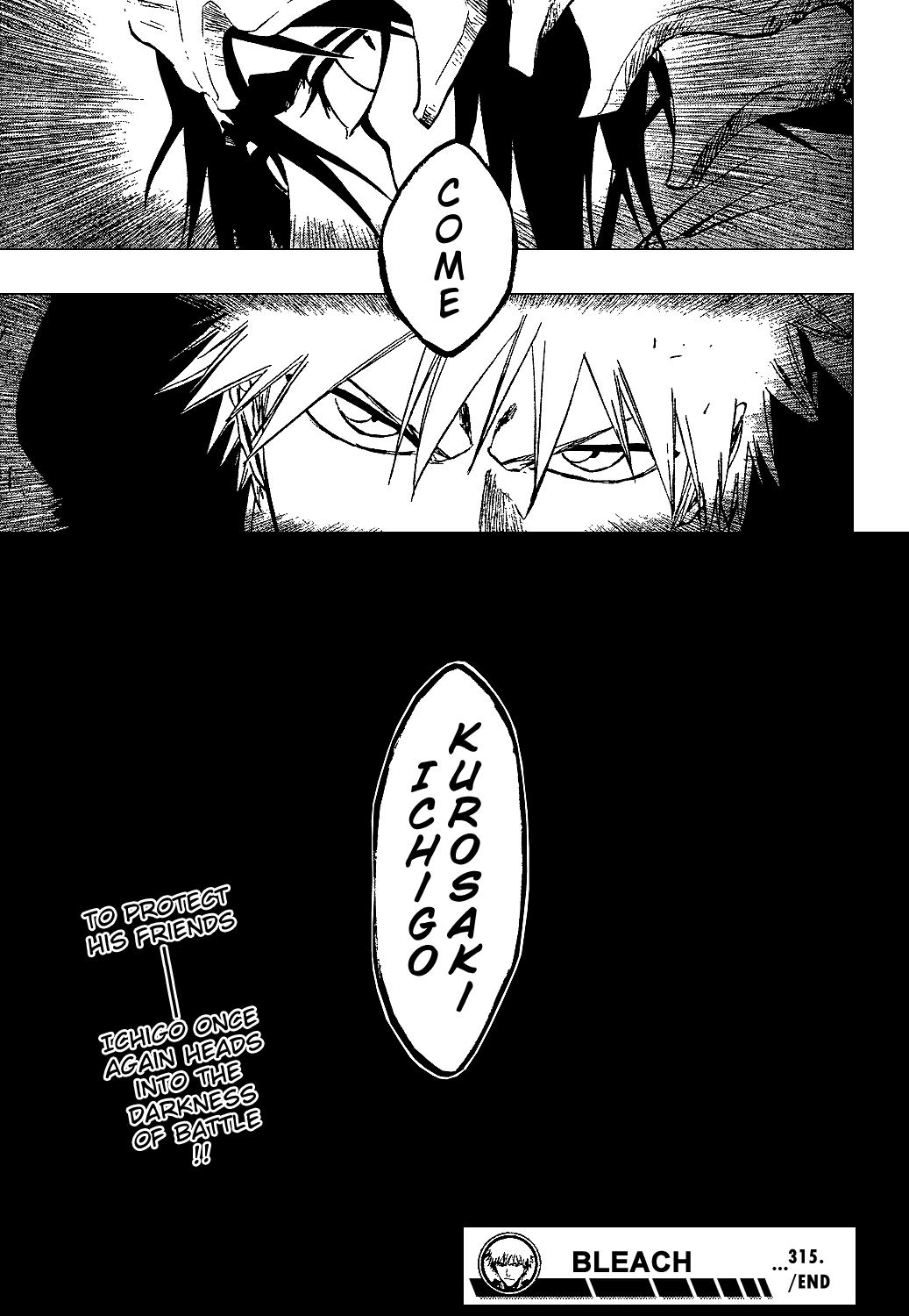 Bleach manga, chapter 315, page 18 of 19