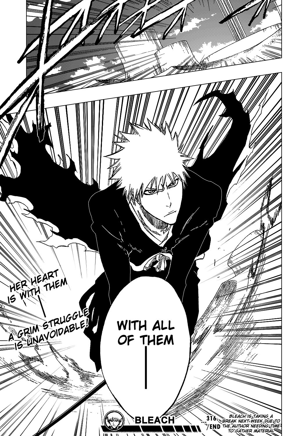 Bleach Chapter 316 page 20 - Chapter 316: Swang the Edge Down
