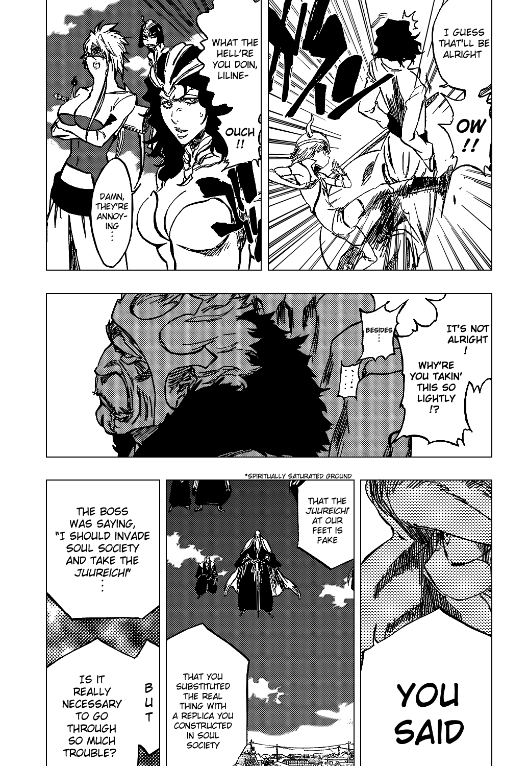 Bleach manga, chapter 318, page 15 of 20