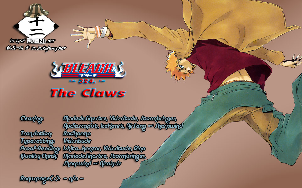 Bleach manga, chapter 324, page 1 of 21