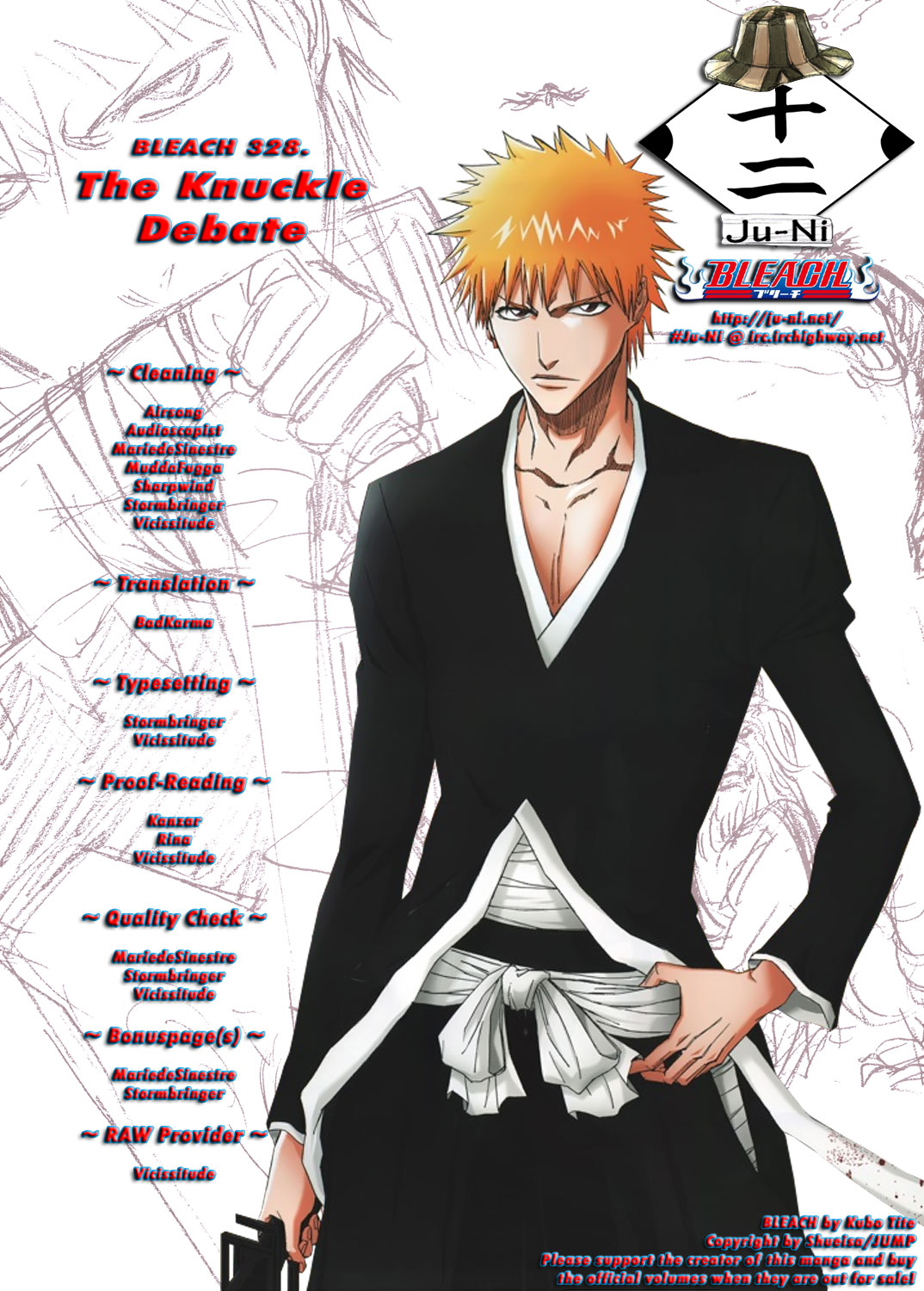 Bleach Chapter 328 page 1 - Chapter 328: The Knuckle Debate
