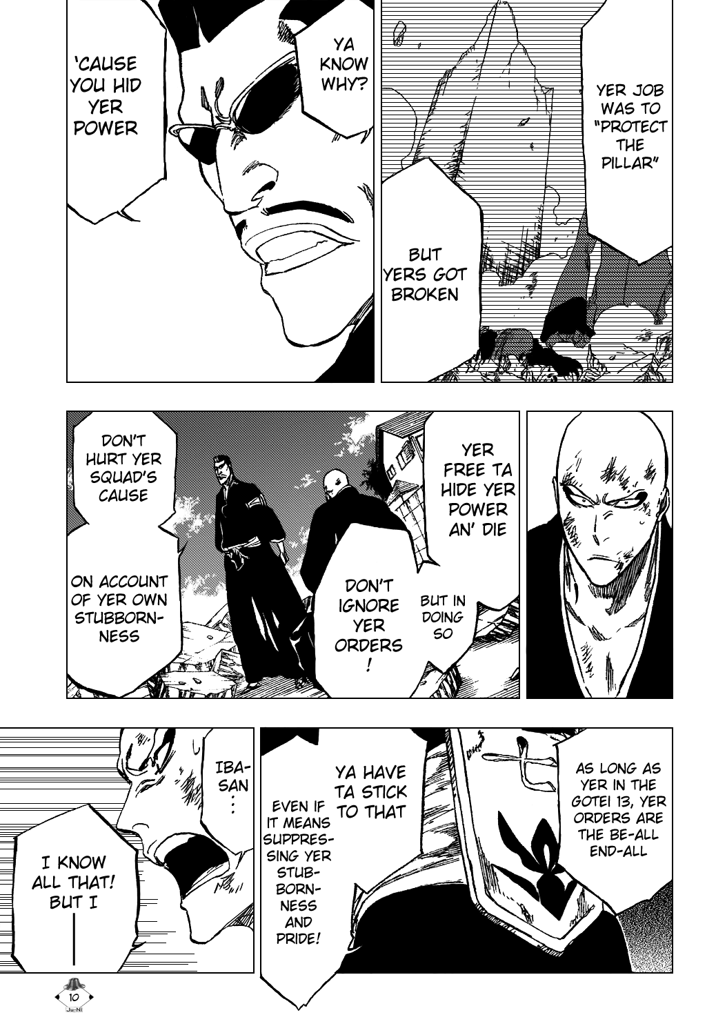 Bleach Chapter 328 page 12 - Chapter 328: The Knuckle Debate